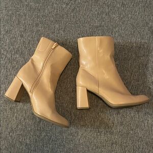 A New Day Tan Heeled Booties